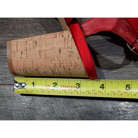 Fanylrobon Red Cloth Shoes Anthropologie Sandals - Picture 12 of 12